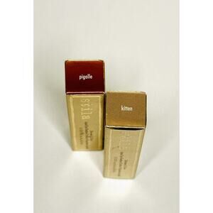 Set Of 2 Stila Shimmer & Glow Liquid Eye Shadow - Pigalle & Kitten -0.153 oz NIB